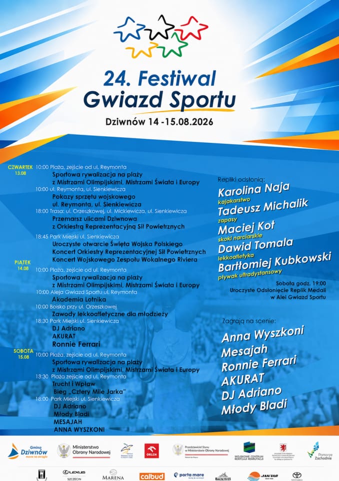festiwal gwiazd sportu 2026 festiwal gwiazd sportu 2026 Festiwal gwiazd sportu 2026 Dziwnów